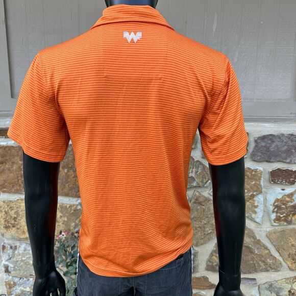 Whataburger Crew Polo Shirt Size Small‎ Stripe Embroidered Logo Employee Uniform - Picture 5 of 8